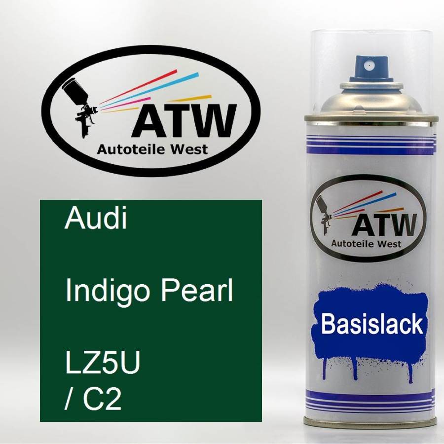 Audi, Indigo Pearl, LZ5U / C2: 400ml Sprühdose, von ATW Autoteile West.